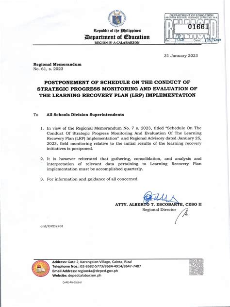 Memorandum 2023 .
